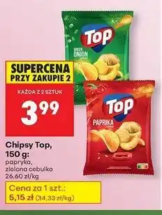 Biedronka Chrupki zielona cebulka Top Na Maxa oferta