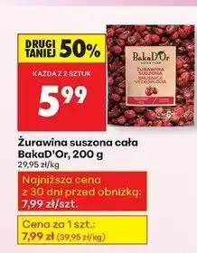 Biedronka Żurawina suszona cała Bakad'or oferta