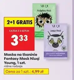Biedronka Maseczka na tkaninie dzielny jeżyk Niuqi Fantasy Mask oferta