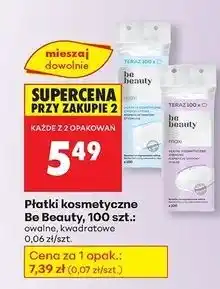 Biedronka Płatki kosmetyczne maxi owalne Be Beauty oferta