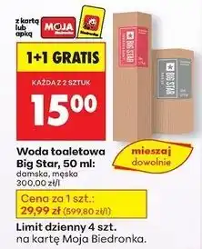 Biedronka Woda toaletowa Big Star Brave oferta