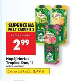 Biedronka Napój kiwi limonka Hortex Tropical Duo oferta