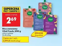 Biedronka Mus jabłko-ananas-marakuja Vital Fresh oferta