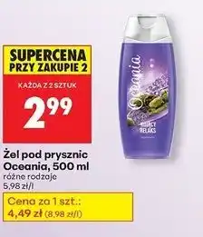 Biedronka Żel pod prysznic kojący relaks Oceania Essential oferta