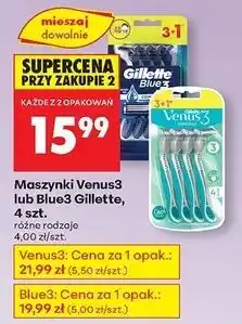 Biedronka Maszynki do golenia Gillette Venus 3 Sensitive oferta