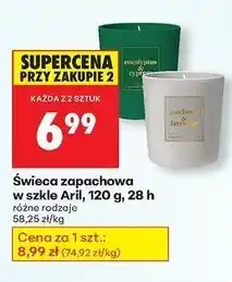 Biedronka Świeca zapachowa w słoiku eucalyptus & cypress Aril oferta
