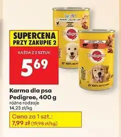 Biedronka Karma dla psa z kurczakiem w galaretce Pedigree oferta