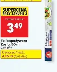 Biedronka Folia spożywcza 50 m Zosia Samosia oferta
