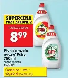 Biedronka Płyn do mycia naczyń teatree & mint Fairy Sensitive oferta