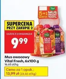 Biedronka Mus owocowy mix Vital Fresh oferta