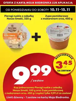 Biedronka Zupa pomidorowa z makaronem orzo Biedronka oferta