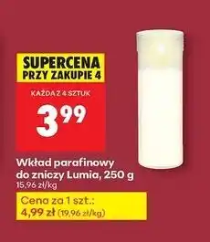 Biedronka Wkład parafinowy 250 g 75 h Lumia oferta