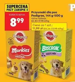 Biedronka Ciasteczka dla psów Pedigree Biscrok oferta