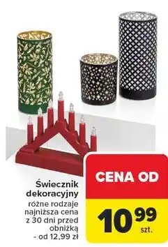 Carrefour Świecznik dekoracyjny oferta