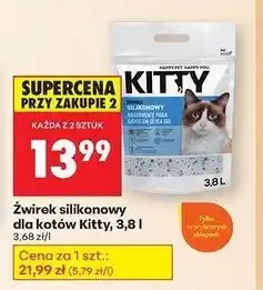 Biedronka Żwirek silikonowy Kitty oferta