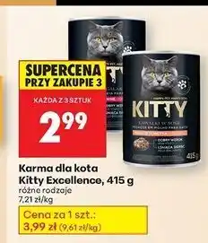 Biedronka Karma dla kota z indykiem Kitty Excellence oferta