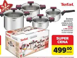 Carrefour Zestaw garnków daily cook Tefal oferta