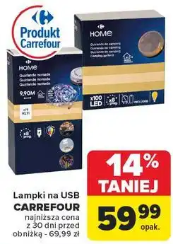 Carrefour Lampki usb Carrefour Home oferta