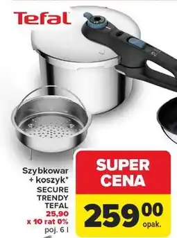Carrefour Szybkowar secure 6 l Tefal oferta