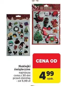 Carrefour Naklejki świąteczne oferta