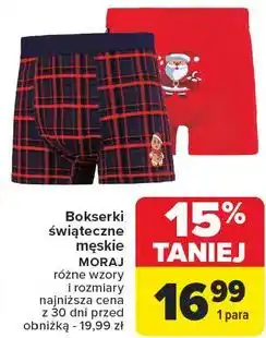 Carrefour Bokserki męskie świąteczne Moraj oferta
