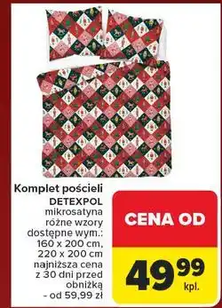 Carrefour Komplet pościeli satynowej 220 x 200 cm + 2 70 80 Detexpol oferta
