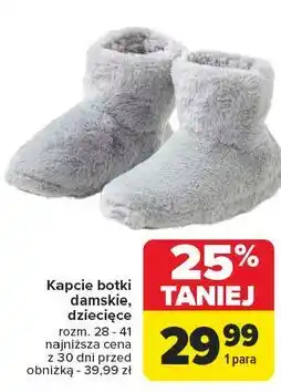 Carrefour Kapcie dziecięce oferta