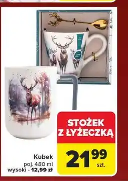 Carrefour Kubek wysoki z łyżeczka 480 ml Altom Design oferta