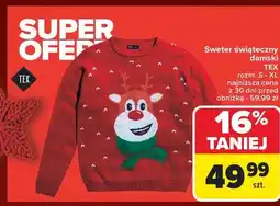 Carrefour Sweter świąteczny damski s-xl Tex oferta