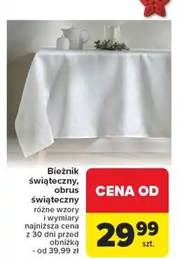 Carrefour Obrus świateczny oferta