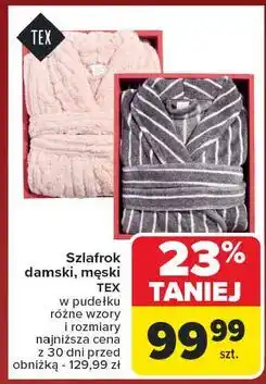 Carrefour Szlafrok męski Tex oferta