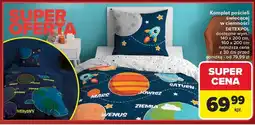 Carrefour Komplet pościeli dziecięcej świecącej w ciemności 160 x 200 cm + 70 80 Detexpol oferta