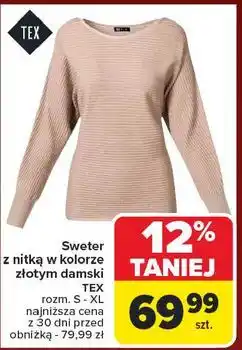 Carrefour Sweter damski rozm. s-xl Tex oferta
