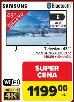 Carrefour Telewizor 43 43du7172 Samsung oferta