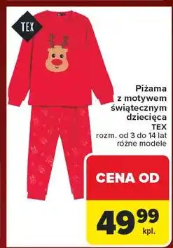Carrefour Piżama dziecięca 3-14 lat Tex oferta