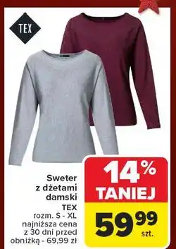 Carrefour Sweter damski s-xl Tex oferta