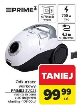 Carrefour Odkurzacz workowy svc21 Prime3 oferta