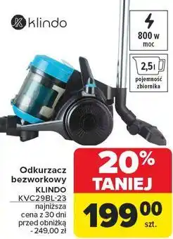 Carrefour Odkurzacz kvc29bl-23 Klindo oferta