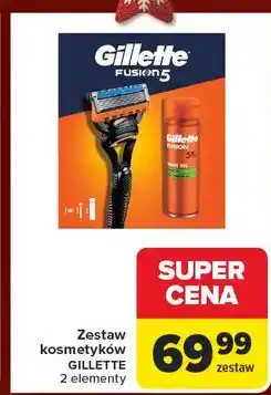 Carrefour Zestaw w pudełku precise: żel do golenia fusion 5 ultra sensitive 200 ml + maszynka Gillette oferta