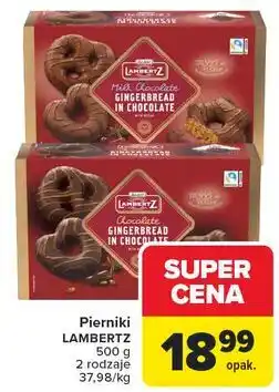 Carrefour Pierniki w czekoladzie Lambertz oferta