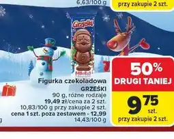 Carrefour Figurka czekoladowa mikołaj Grześki oferta