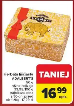Carrefour Herbata earl grey puszka Sir Adalbert's Tea oferta