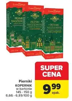 Carrefour Pierniki nadziewane w gorzkiej czekoladzie Kopernik oferta