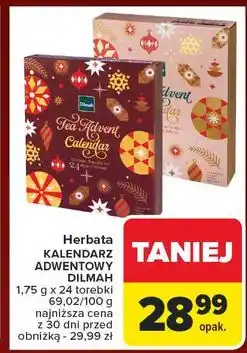 Carrefour Kalendarz adwentowy Dilmah oferta