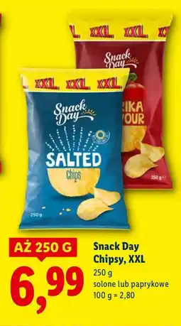 Lidl Chipsy, XXL solone Snack Day oferta