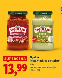 Lidl Pesto włoskie z pistacjami Tigullio ricotta oferta