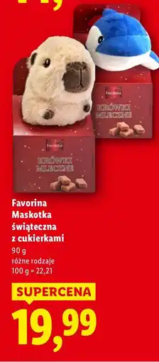 Lidl Maskotka świąteczna z cukierkami Favorina oferta