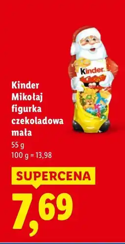 Lidl Mikołaj figurka czekoladowa mała Kinder oferta