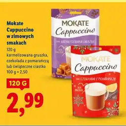 Lidl Cappuccino Mokate w zimowych smakach: karmelizowana gruszka oferta