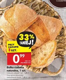 Twój Market Bułka ciabatta naturalna, 1 szt. Twój Market oferta